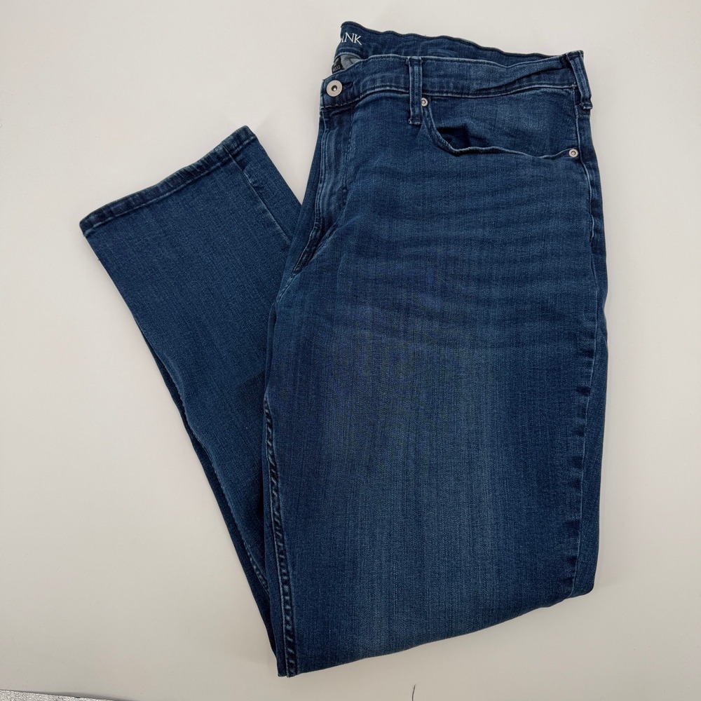Jos A Bank Tailored Fit Dark Wash Stretch Jeans Mens 44x32 Denim Pants Versatile